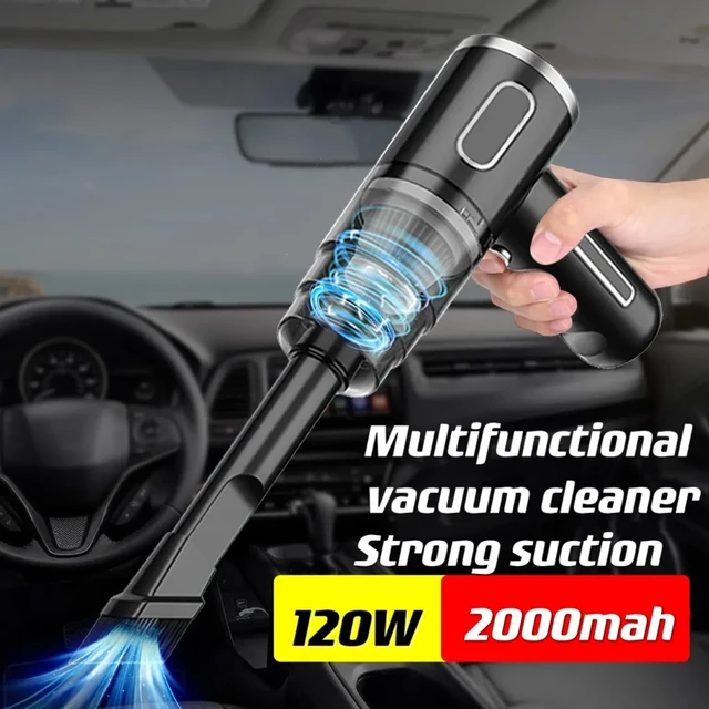 Portable Car Vacuum Cleaner USB Plug/Rechargeable Car Dust Cleaner Handheld  Super Power Suction Head Appliance for Automobile - AliExpress
