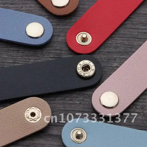 

Leather Cord Holder Cable Management Winder Clips Protector Charger Organizer Earphone Cable Tie