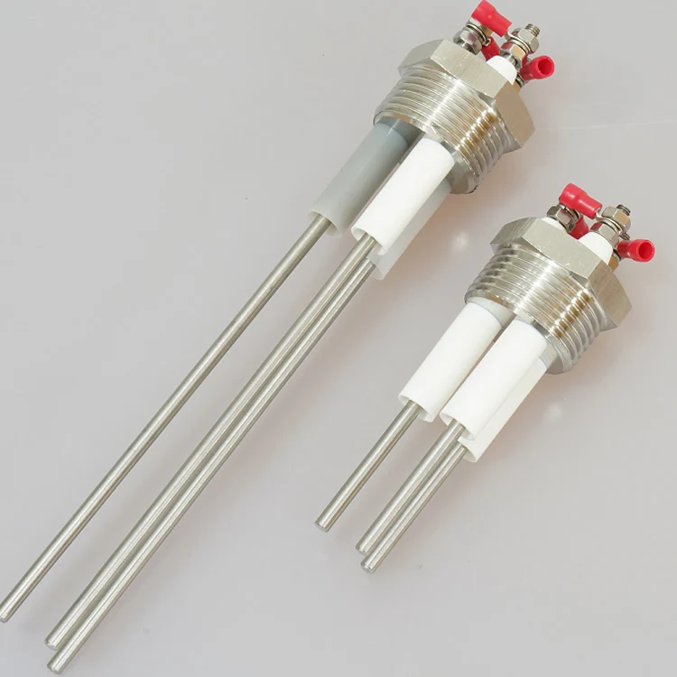 Stainless steel 304 boiler electrode water level probe probe rod sensor 1 inch, 2 poles and 3 poles