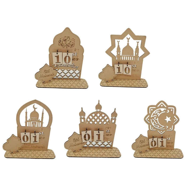 

Eid Mubaraks Countdown Calendar Planner Ornaments for Eid Party Supplies