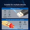 USB To Optical Audio Adapter USB A To Fiber Optic Audio SPDIF Port Connection Audio Converter Cable For Computer Laptop 6
