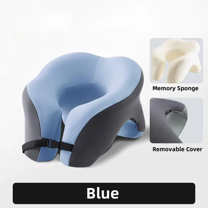 Ergonomic Memory Foam Travel Neck Pillow – U-Shaped Portable Head Support Cushion for Ultimate Comfort