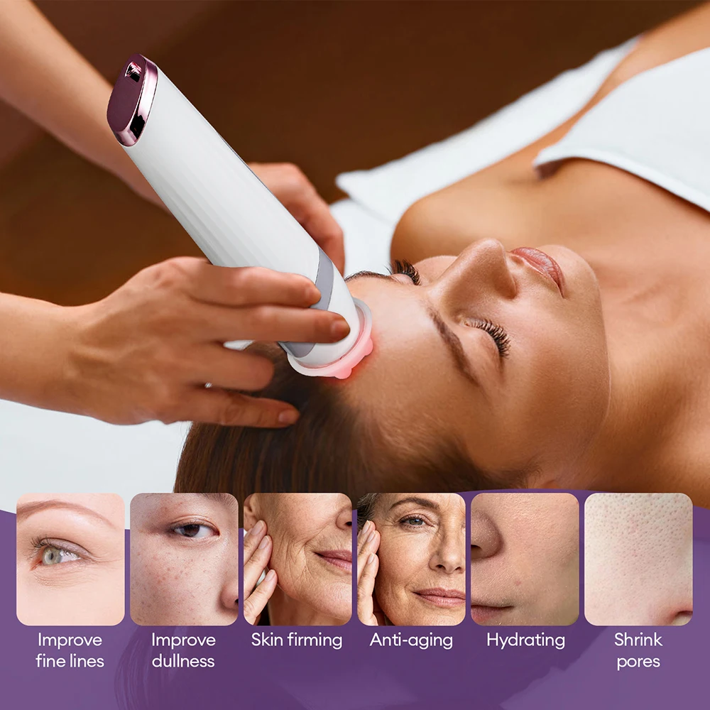 CO2 Bubble Pen 4 Tips Aqua Skin Face Cleansing SPA Beauty Device CO2 Pods Massager Portable Oxygen Bubble Facial Machine