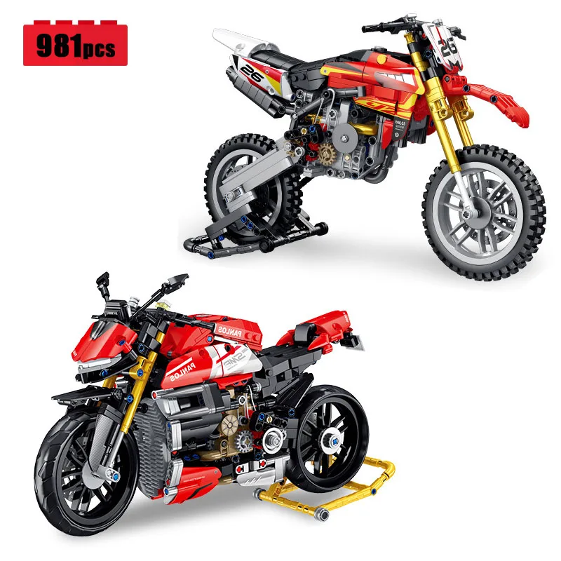 

Конструктор городской мотоцикл YZ450 V4SP, технический конструктор, модель MOC, конструктор для сборки спортивного автомобиля, игрушки «сделай сам» для мальчиков, подарочный набор на день рождения