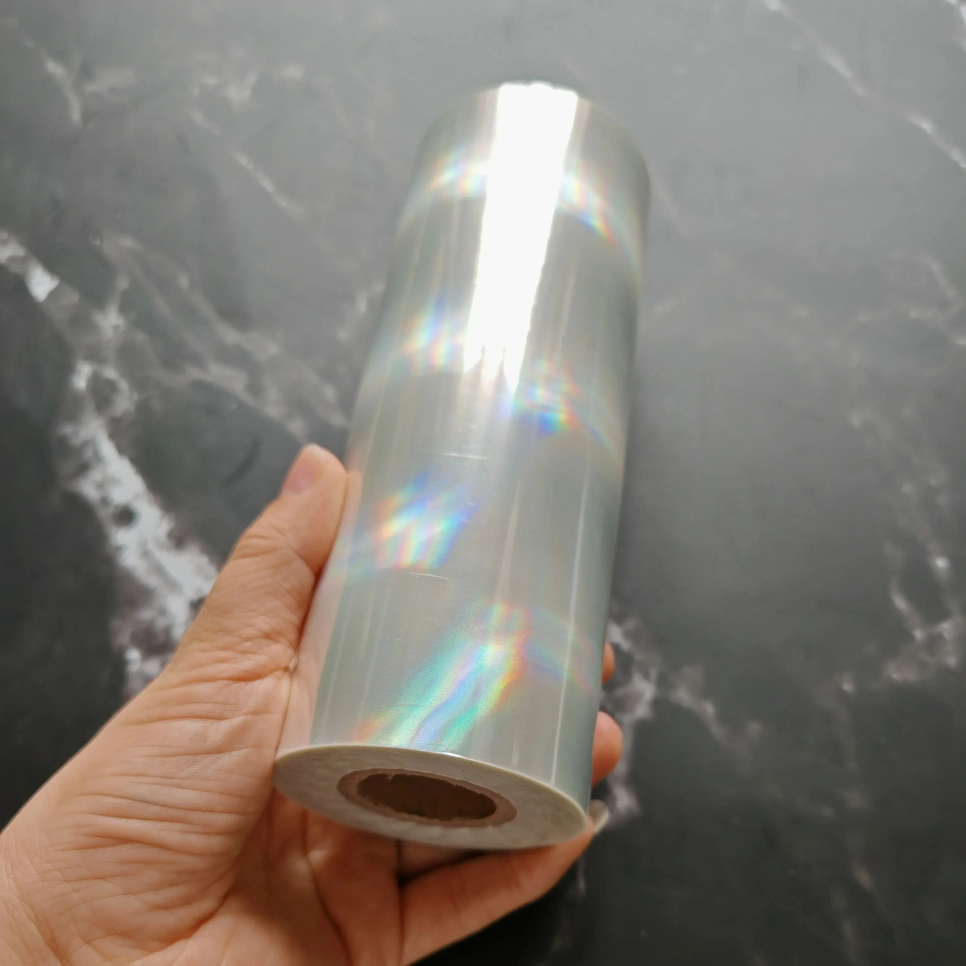 16cm 폭 홀로그램 금박지 롤, 열전사 프린팅 네일아트 PET 아크릴 120M 투명 포일, DIY 공예용