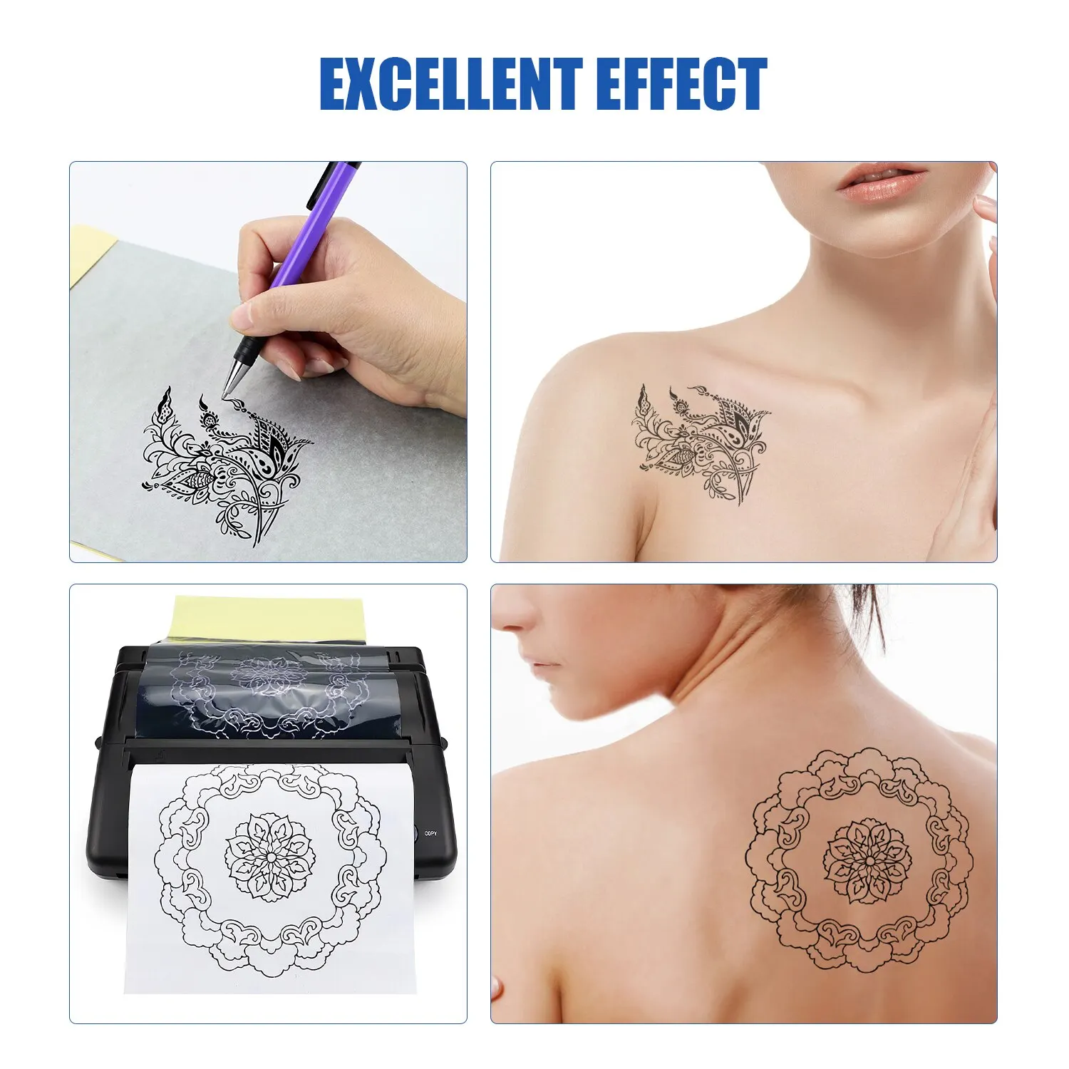 50PCS Tattoo Transfer Paper A4 Size Tattoo Stencil Paper High Quality Copier for Tattoo Transfer Machine Accessories 6