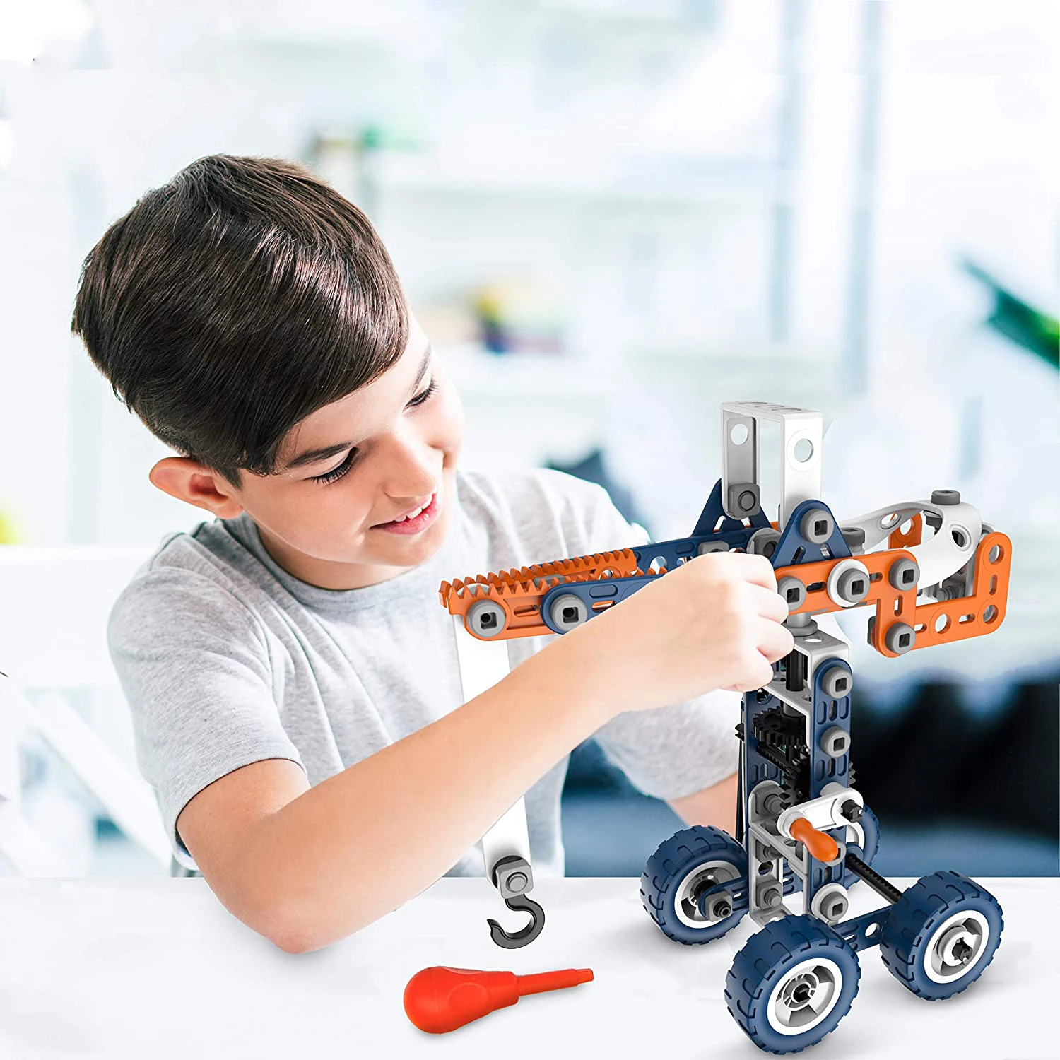 Brastoy Building Blocks 152 Parts Learning Set Children's STEM Toy For Children - 4