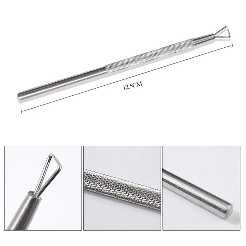 Stainless Steel Nail Polish Remover Tool Gel Nail Scraper Cuticle Pusher Home and Salon Use