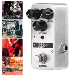 KOKKO – pédale effet guitare, compresseur Booster distorsion, adaptateur 9V, câble 5 voies 10 voies, accessoires d'alimentation électrique 