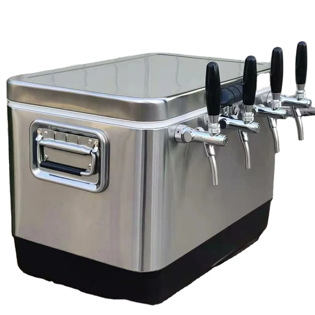 HomeBrewDraftbeerJockeyBoxstainlesssteelcoilchillerwith4
