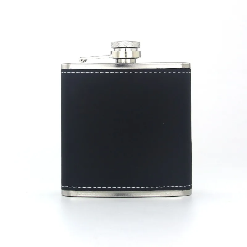 6oz Portable Stainless Flagon Hip Flasks Set with Cups Funnel for Whiskey Vodka Wine Pot Outdoor Drinking Bottle Men's Gift Box