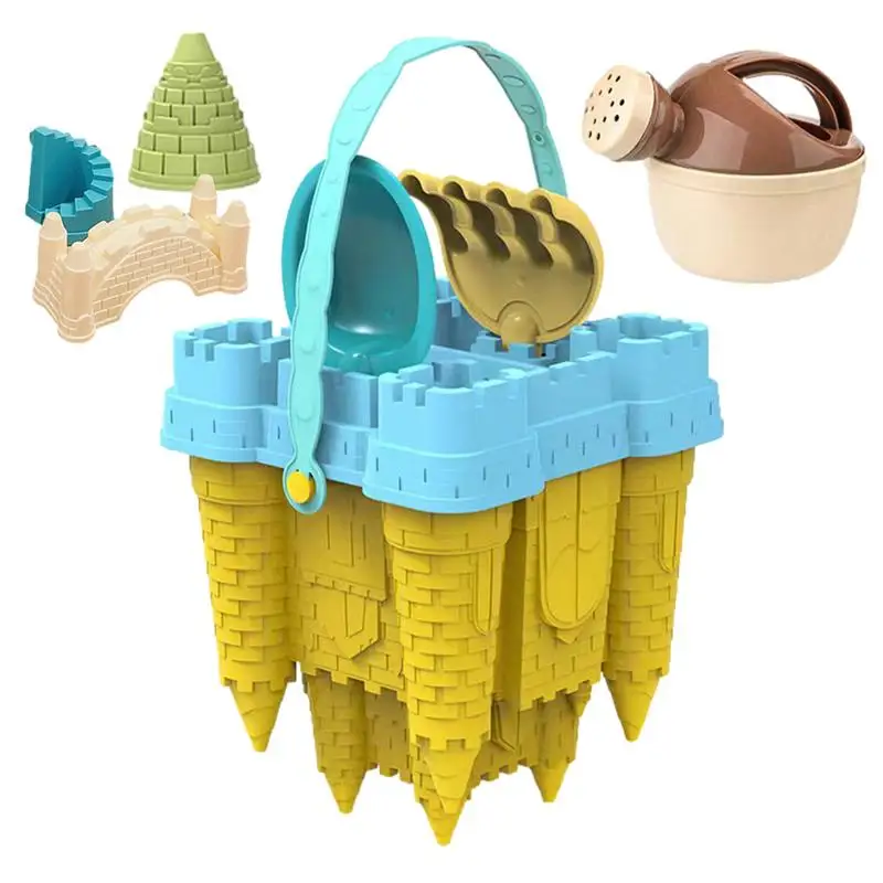 

Sand Castle Toys Outdoor Sandbox Toys Travel-Friendly Funny Unique Sturdy Mesh Bag Include Sand Castle Molds Children's Day Gift