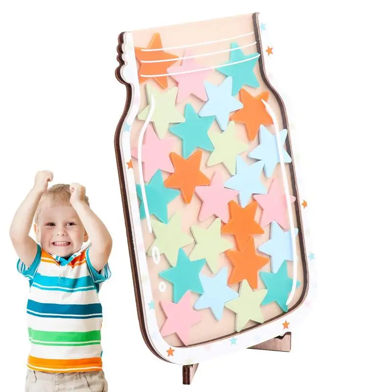 

Reward Jar For Toddlers Reward Board Gifts Reward System Wooden For Classroom Responsibility Children Decor Incentive Jar