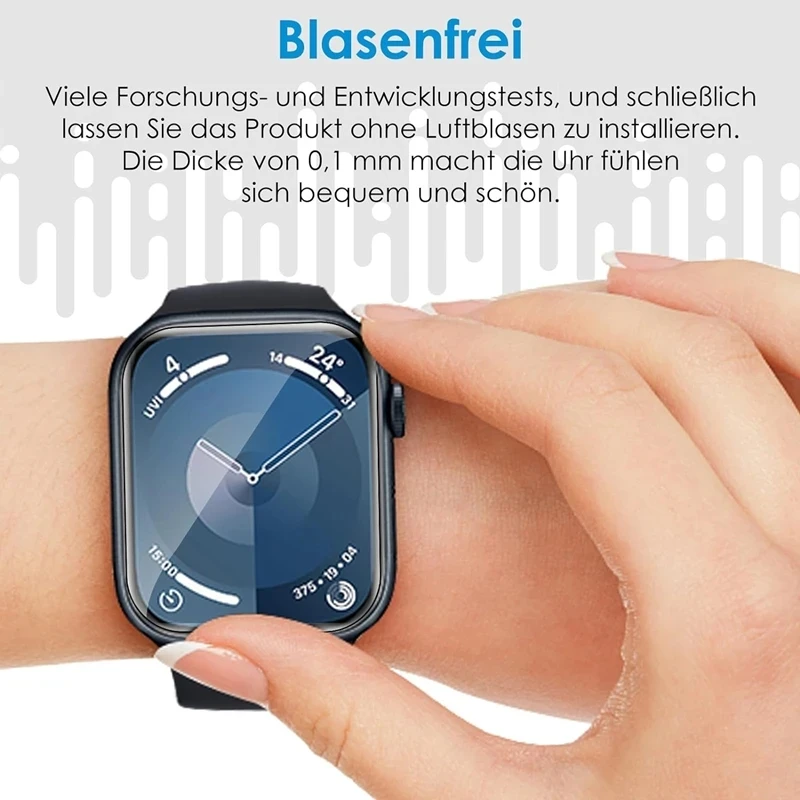 Premium HD Hydrogel Screen Protector Film for Apple Watch - Anti-Scratch & Soft TPU