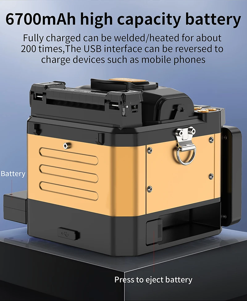 S-80/A-80F/A-10 Fiber Optic Fusion Splicer 6 Motors SM/MM Optical Fiber Core Hea