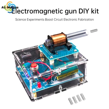 DIY Electronics Kit Electric Magnetic Transmitter Shooting Game Mini Voltage Converter Module Soldering Kits for Welding Learn 1