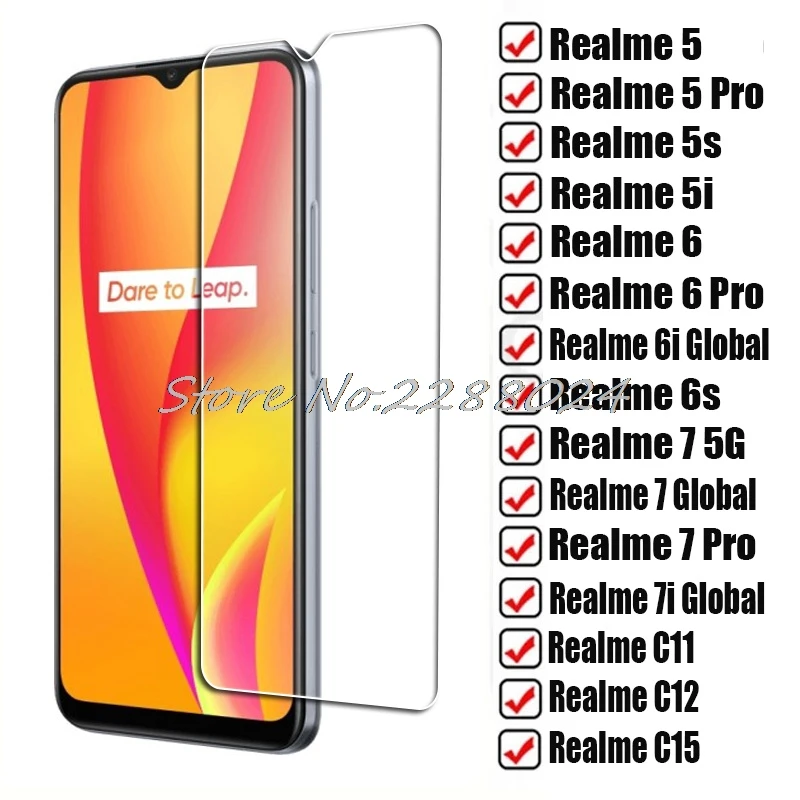Tempered Glass For OPPO Realme Pro 5s 5i 6s 6i 7i Global 5G