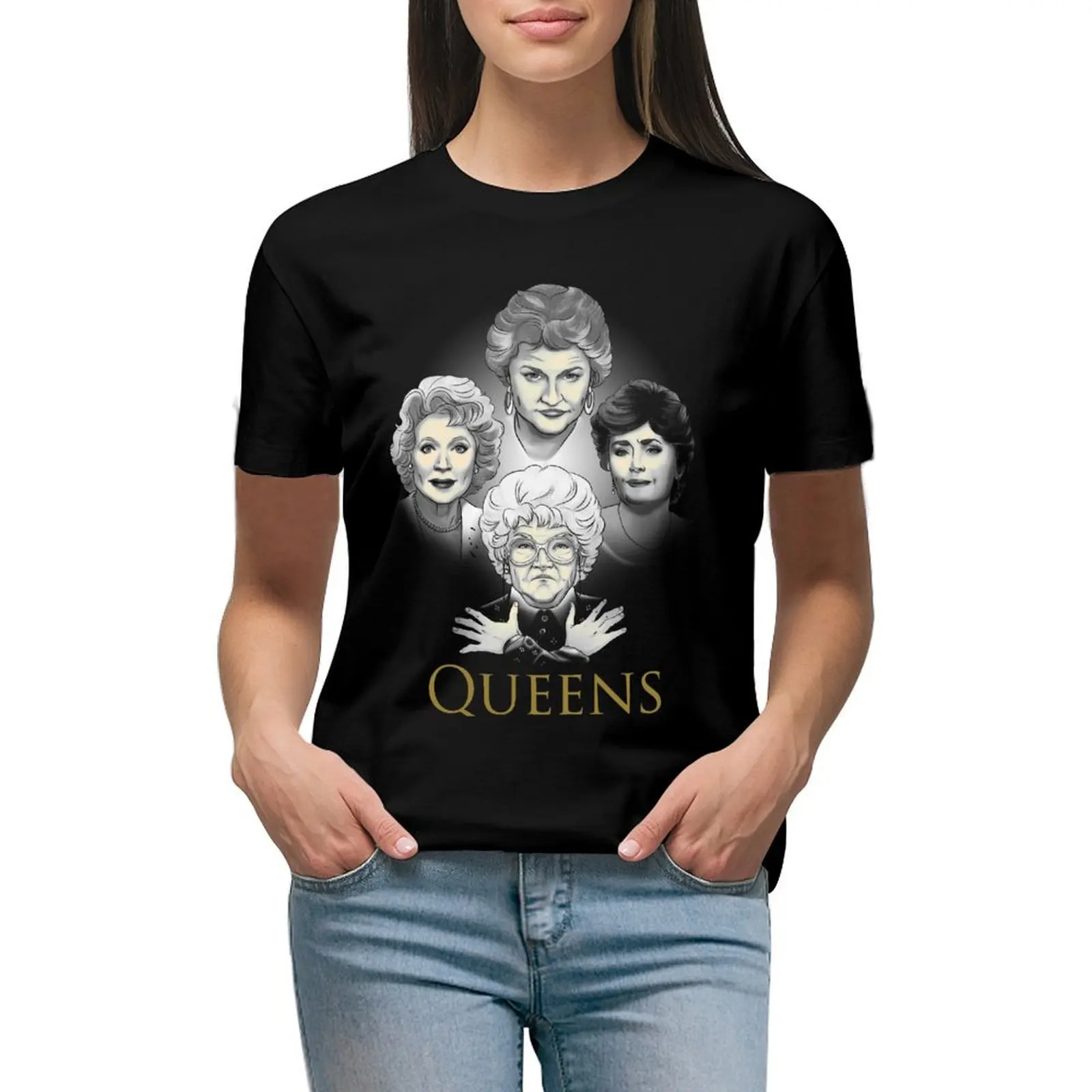 

Golden Queens T-Shirt anime customs design your own funny cute t-shirts for Women