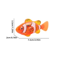 Children's electronic simulation toy fish, which can swim while taking a bath or playing in water, emits light and sways 2