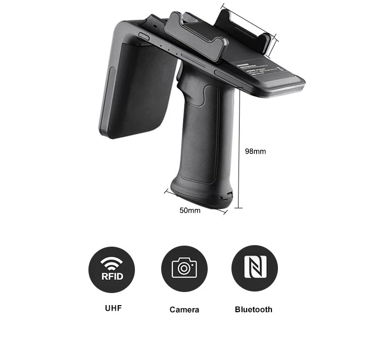 RUGLINE UHF Rfid Sled Reader with Bluetooth and Android Working System for Warehouse Fleet Management,Finance