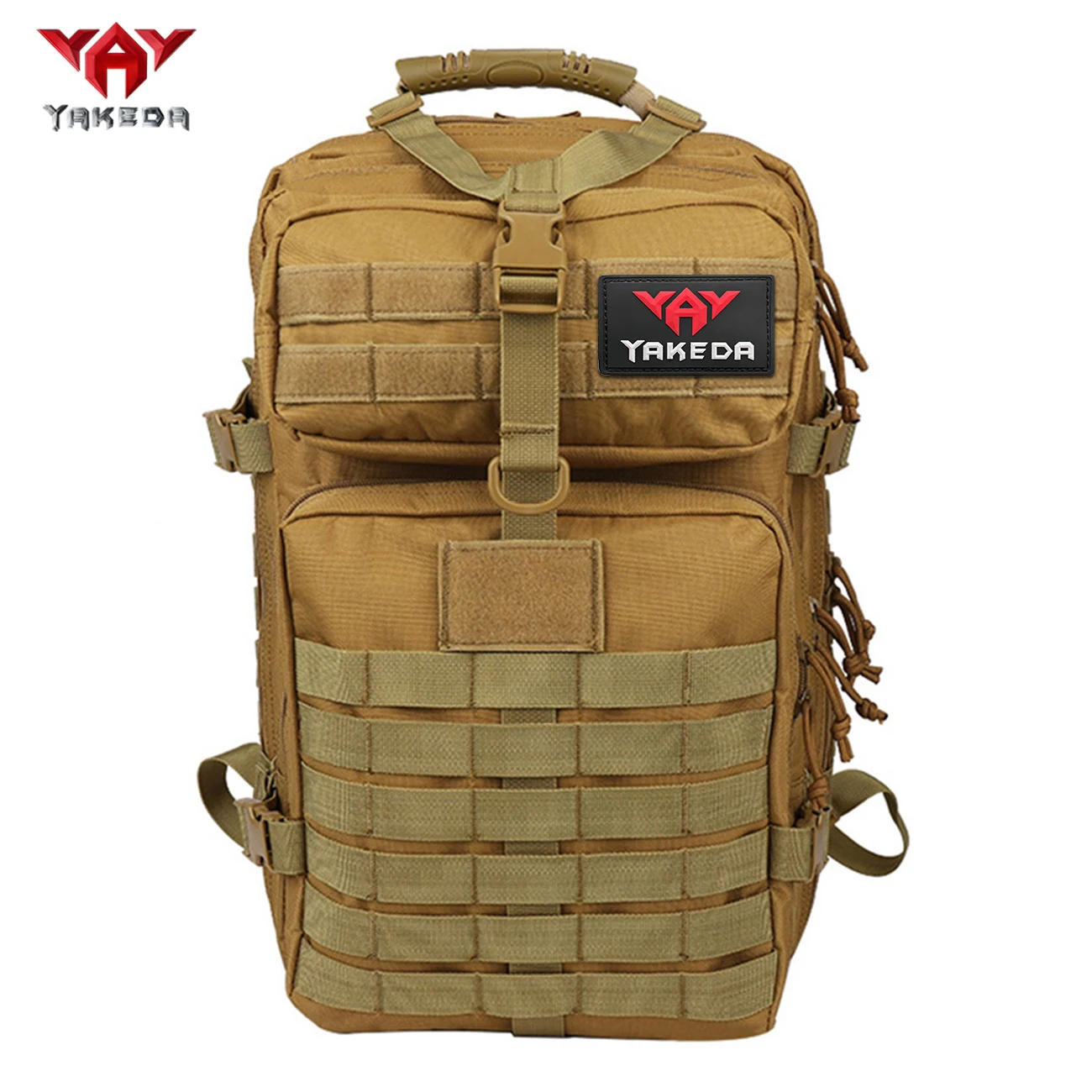 YAKEDA Lightweight Outdoor Mountaineering Backpack 45L Large Capacity Camouflage Bag Load Reducing Air Cushion Strap