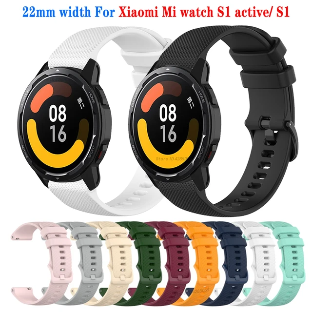 Correa de repuesto para Xiaomi Mi Watch, correa de silicona para Mi Watch  Color 2, correa de reloj para Xiaomi Watch s1/s1 Active Strap Casa Fiesta