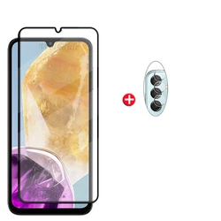 6 - in - 1 Tempered Glass Full Cover Screen Protector with Lens Guard - M15 5G (1 Glass and 1 Len)