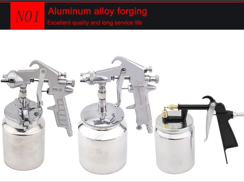 1000ml Car Paint Spray Gun Siphon Type Muti use Furniture Automobile Wood Aluminum Alloy