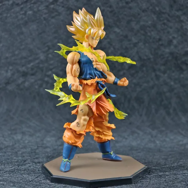 Lightning Dragon Ball Super Saiya Son Goku Anime Cartoon Model Toys 17cm  Electric Arc Landscape Ornaments Decor Toy Gift - Action Figures -  AliExpress