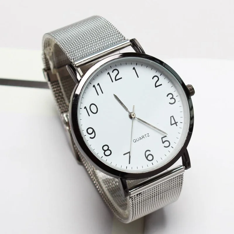 

Luxury Hot Watch Men Fashion Sport Quartz Clock Mens Watches Unisex Simple Business Fashion Steel Strip Quartz Brand Wrist Watch