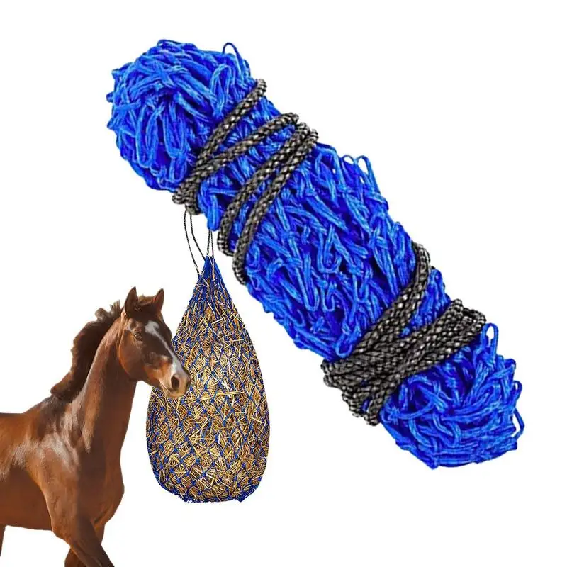 Slow Feed Hay Net Slow Feeder Bag Haylage Hay Net Small Mesh Holes Strong Haynet Ringed Haynets Forniture Per Cavalli Per Capre E