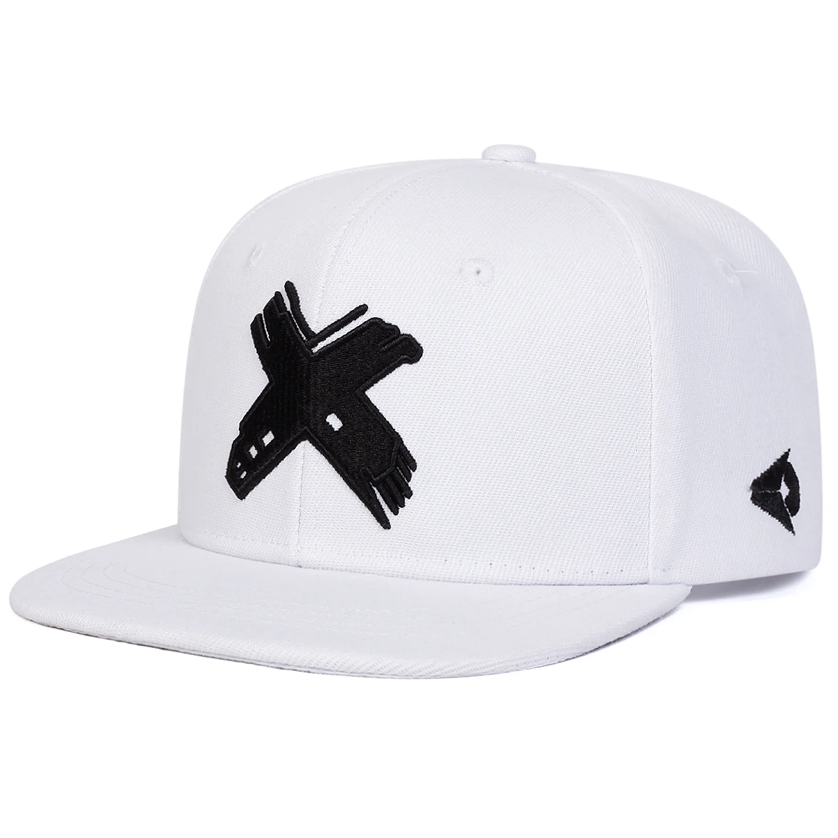 Unisex X-Buchstaben-Stickerei Hip-Hop-Hüte Frühling Herbst Verstellbare Lässige Snapback-Baseballkappen Outdoor-Sonnenschutzhut – Detail 2