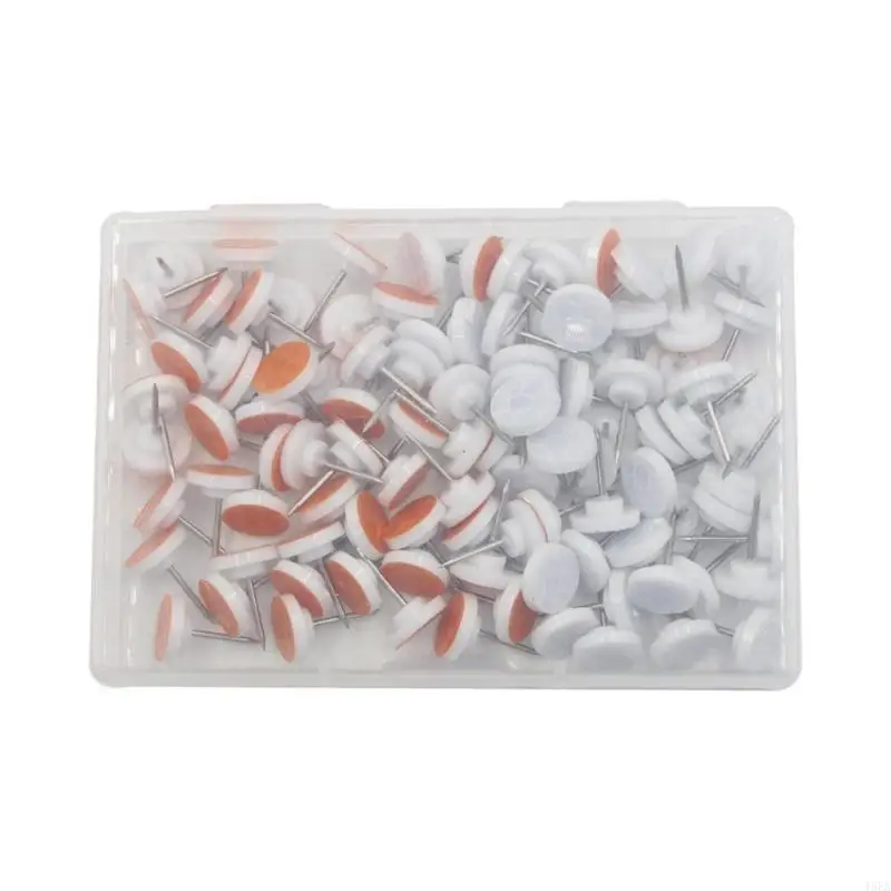 Reflective Tacks Trail Marking Tacks Hiking Markers Trail Marking Reflectors Glow Thumb for Hunting 100 Pcs