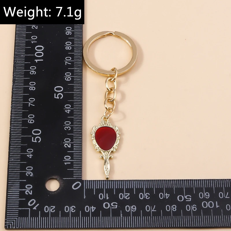 Aihua Gothic Red Evil Eye Hearts Schlüsselanhänger Steampunk Schmetterling Herz Charm Schlüsselanhänger für Frauen Männer Vampir Vintage Party Schmuck – Detail 14