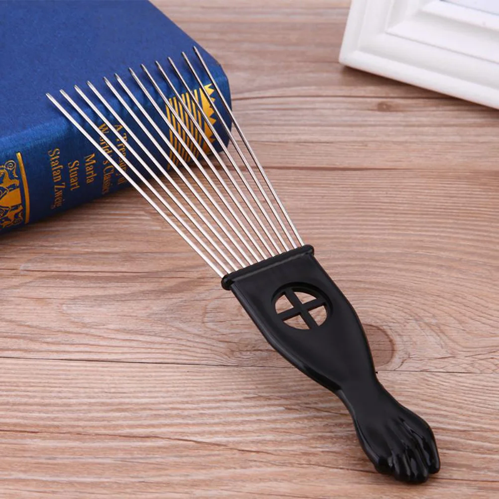 

Wide Hair Pick Comb Handle Afro Combs Hair Detangling Comb Styling Tool for Male Salon Home ( K1 )