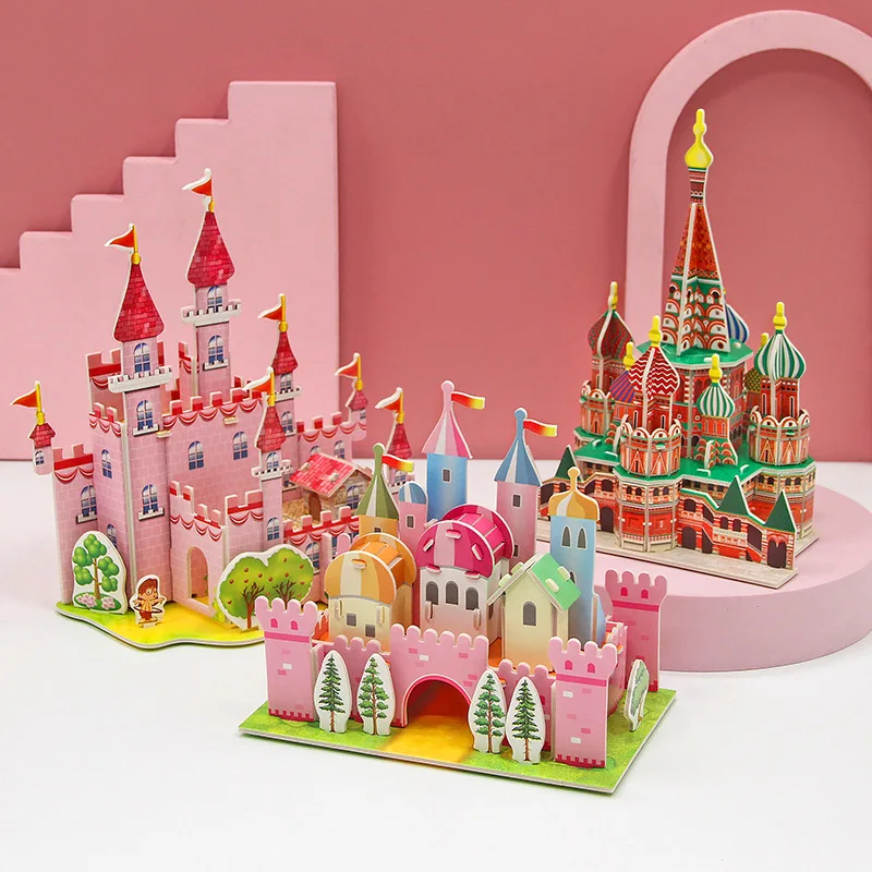 Puzzle 3D Carton - Pochette occupe ton enfant - Agent Paper