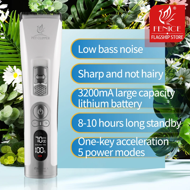 Cordless Pet Grooming Clippers 4