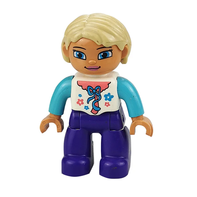 Big Size Action Figures City Princess Policemen Family Building Block Doll Character Accessory Toys Assembly Children Kids Gift mother