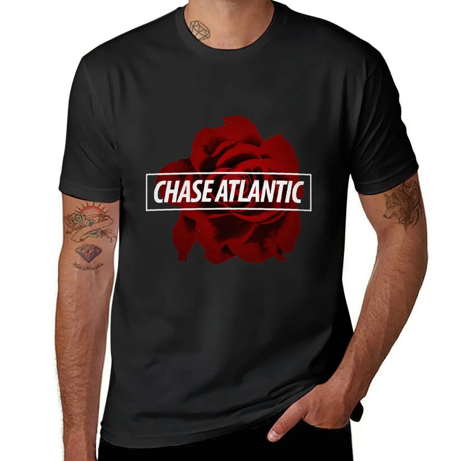 

Chase Atlantic Rose Logo T-Shirt customs design your own cute clothes heavyweights designer t shirt men