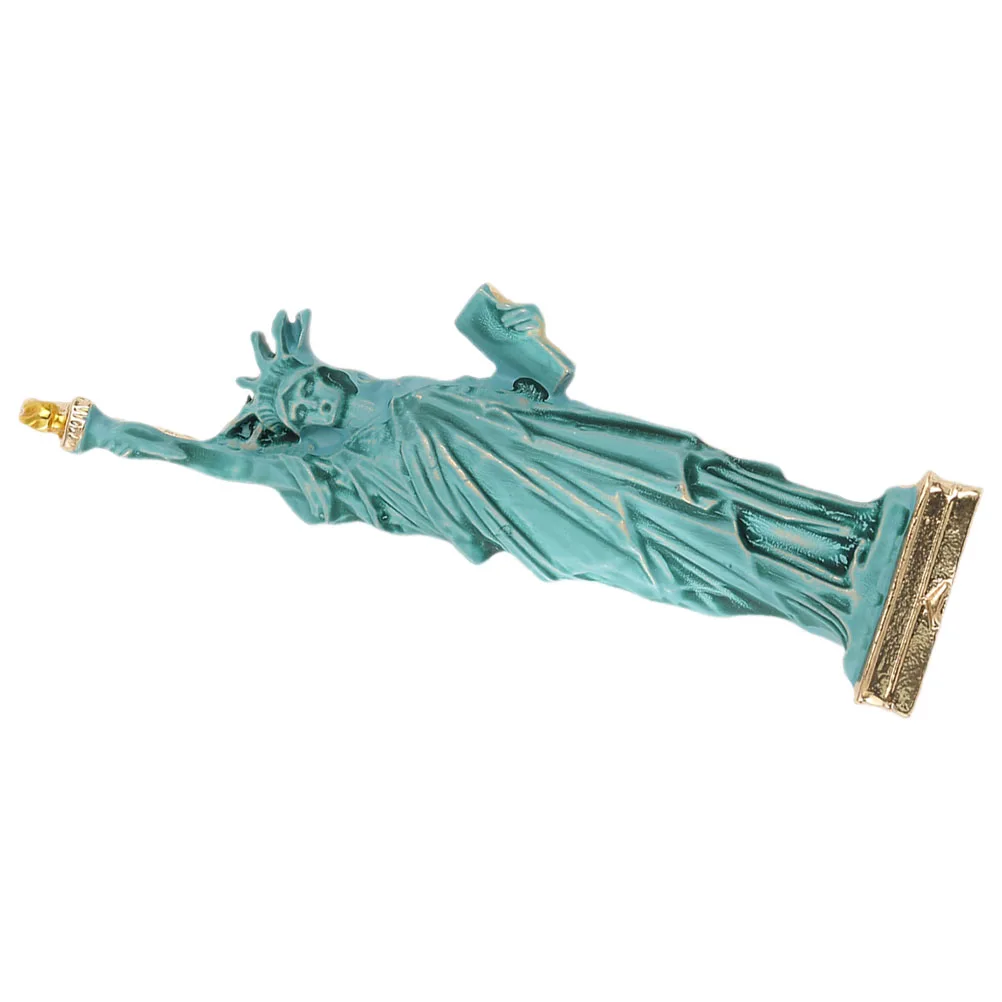 Zinc Alloy Statue of Liberty Enamel Brooch Pin