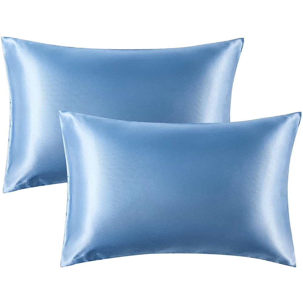 2 Federe Per Cuscini In Seta Di Gelso 100% 22 Momme, Grado 6A, Con Cerniera, Ipoallergeniche, Grigio - 4
