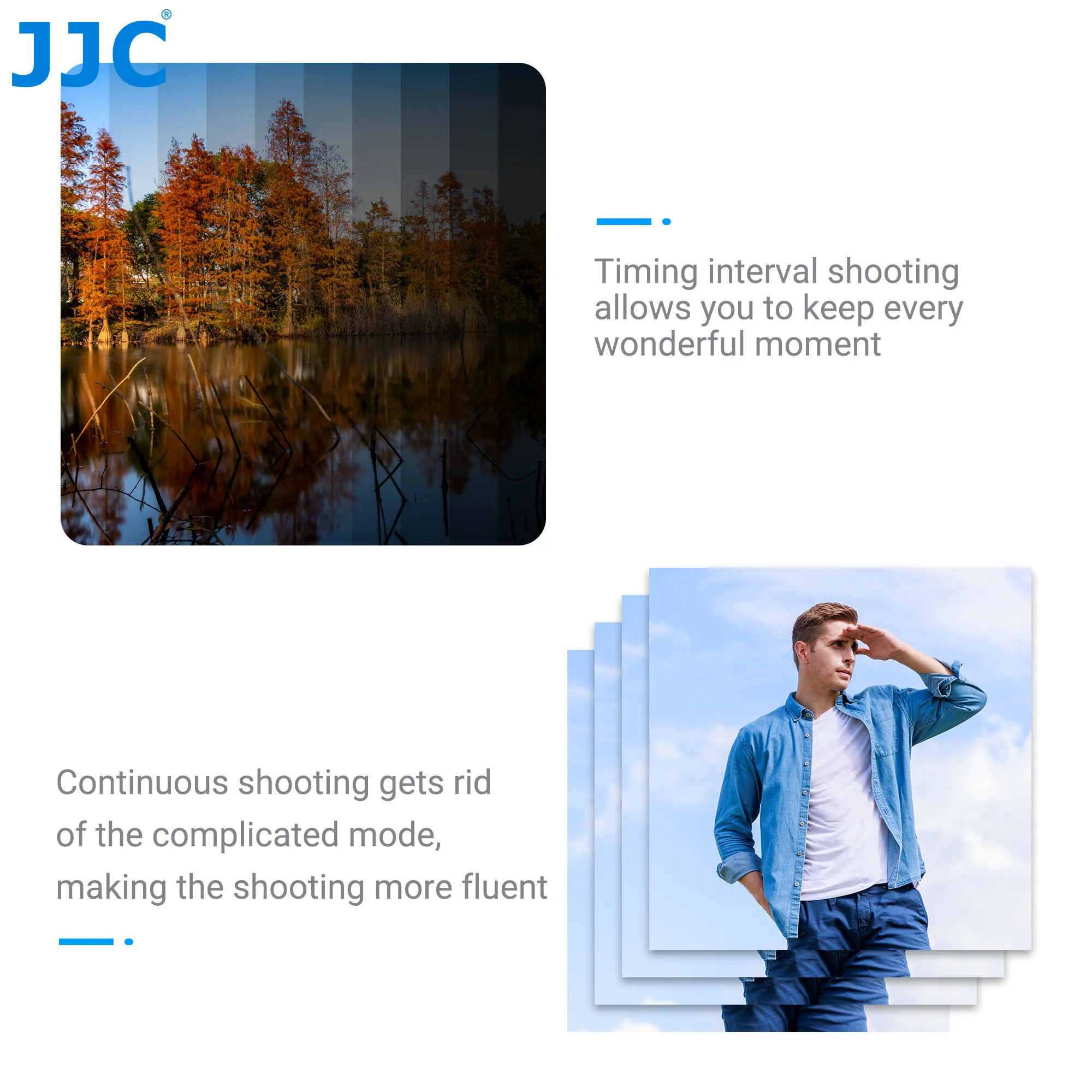 Camera Remote Shutter Release JJC RS-60E3 Timer Remote Control For Canon EOS R8 R RP R6 R6 Mark II 90D 80D 70D 77D 60D M5 M6 Mark II 650D 600D, camera remote shutter button,camera remote shutter release