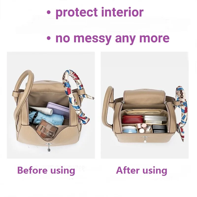 Soft and Light】Bag Organizer Insert For Hermes bolide Organiser Divider  Shaper Protector Compartment Inner Lining Bag - AliExpress