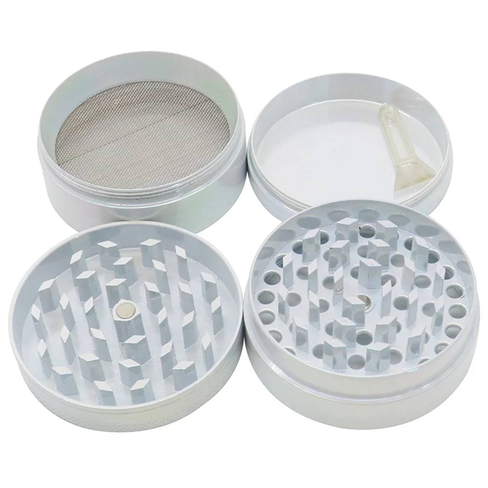 Neon Herb Grinder 4-layer Iridescent Tobacco Grinder Spice Miller Crusher Zinc Alloy 40/50/60mm 4