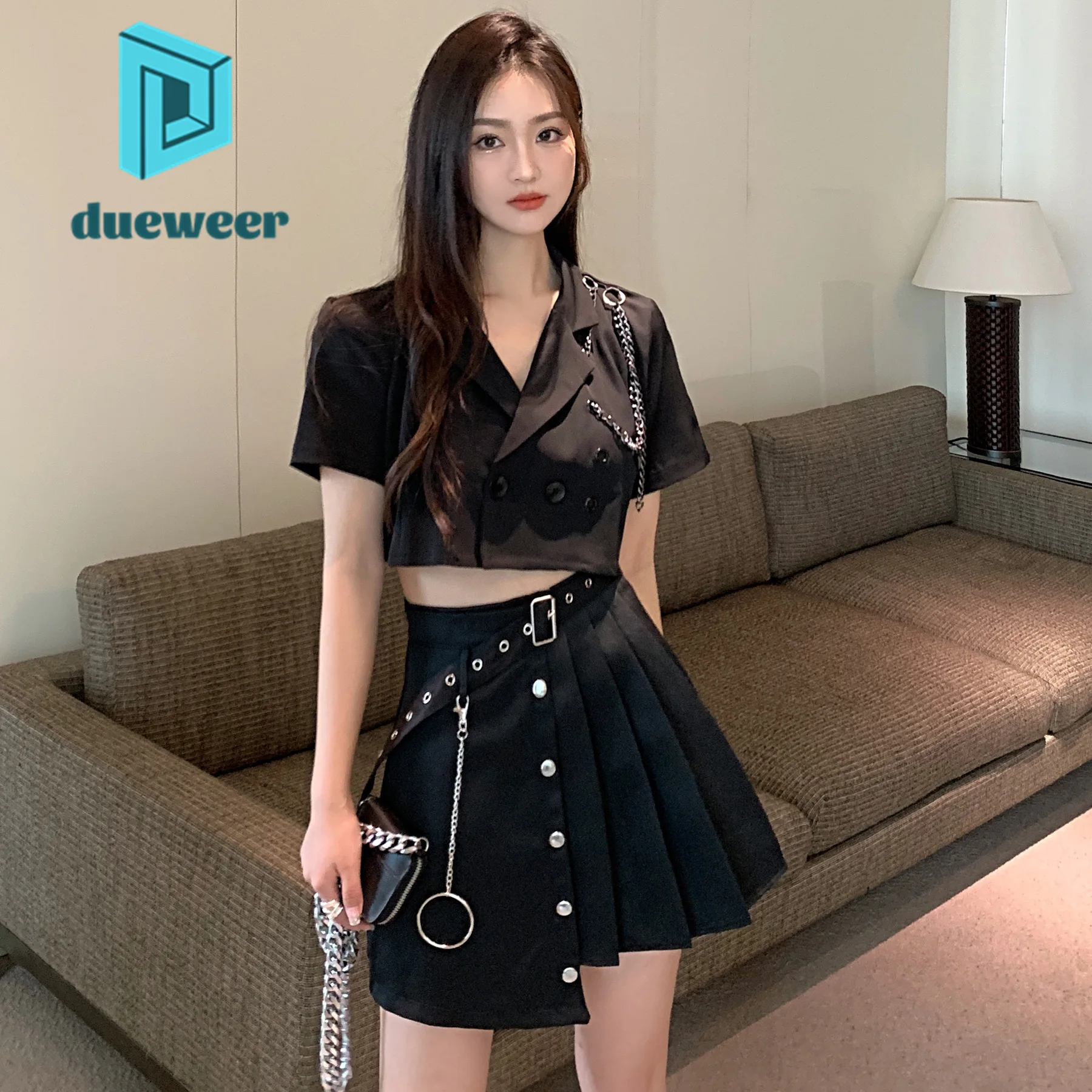 Women Dark Academia Gothic Mini Lace Skirt With Belt Gyaru Hot Sexy Coquette Japanese Y2k Harajuku 2000s Coquette Cyber Punk New