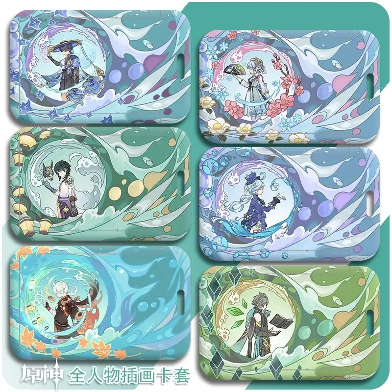 Gioco Genshin Impact Summertime Odyssey Dream Bubble Porta Carte Di Credito Retrattile Porta Carte Di Credito Porta Carte Di Credito Per Autobus