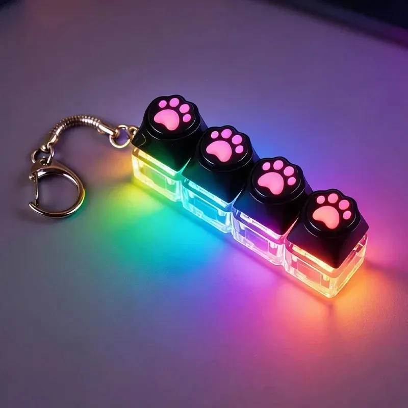 Illuminated Fidget Keychain - Anxiety Relief and Portable Desktop Accessory Gift