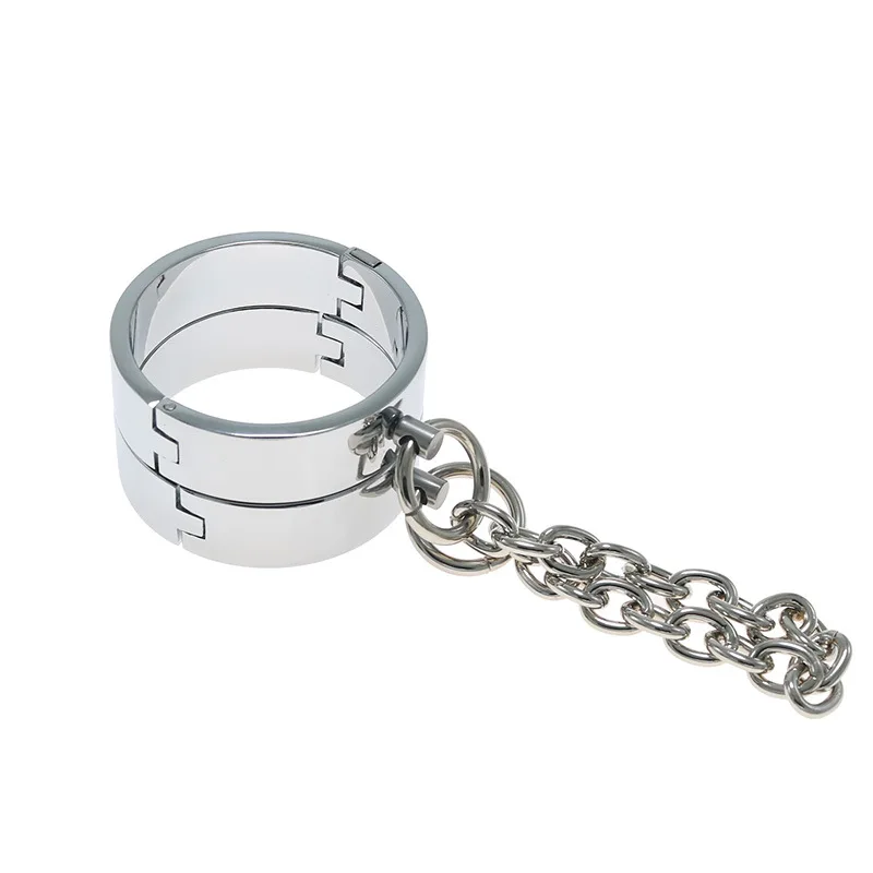 Set bondage in metallo con manette ceppi e collare di schiavitù_voghion.com
