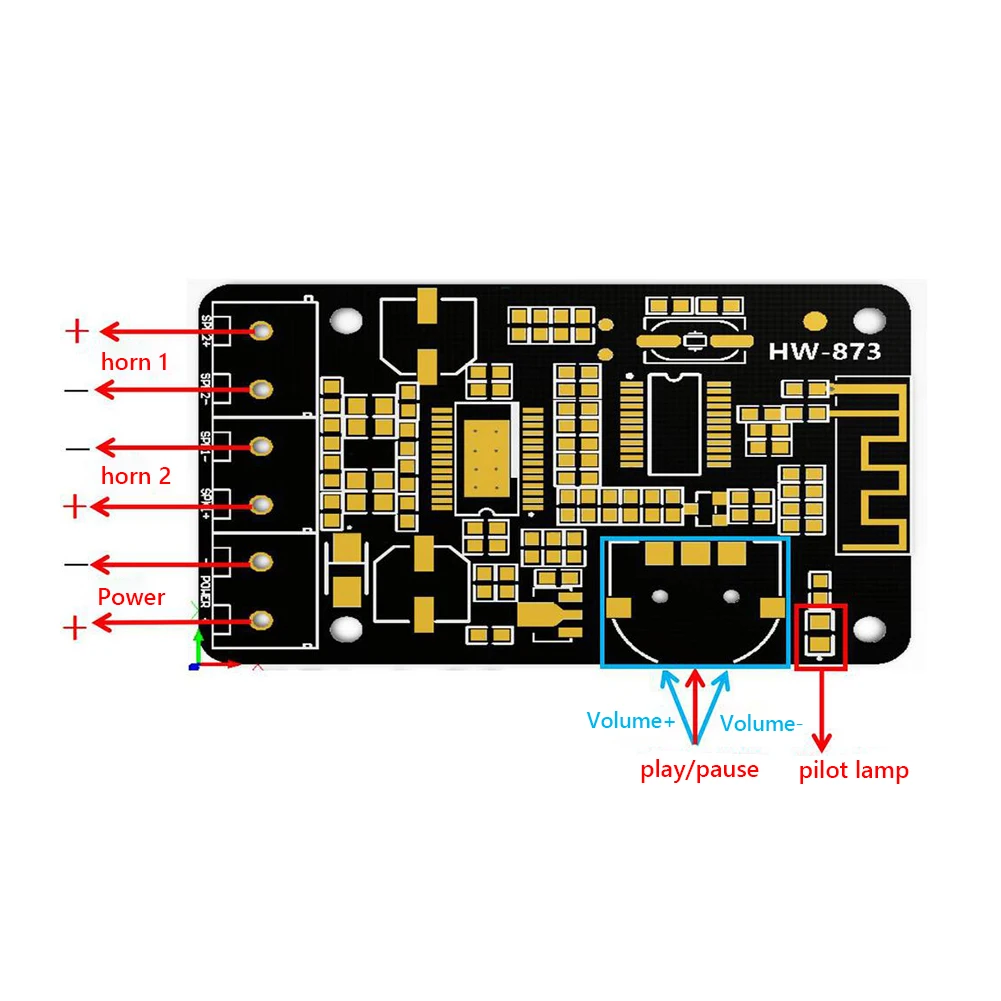 High Power Digital Module 10W 15W 20W Mini Power Amplifier Module Dual Channel Bluetooth-compatible DC8-24V for Audio Stereo