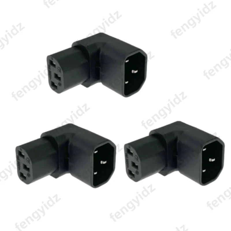 Angled IEC 320 C14 to C13 AC Adapter Converter